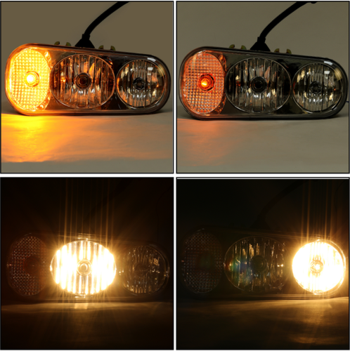 DURAFORCE Universal Snow Plow Light Headlight Kit Halogen For Boss Western Meyer Blizzard