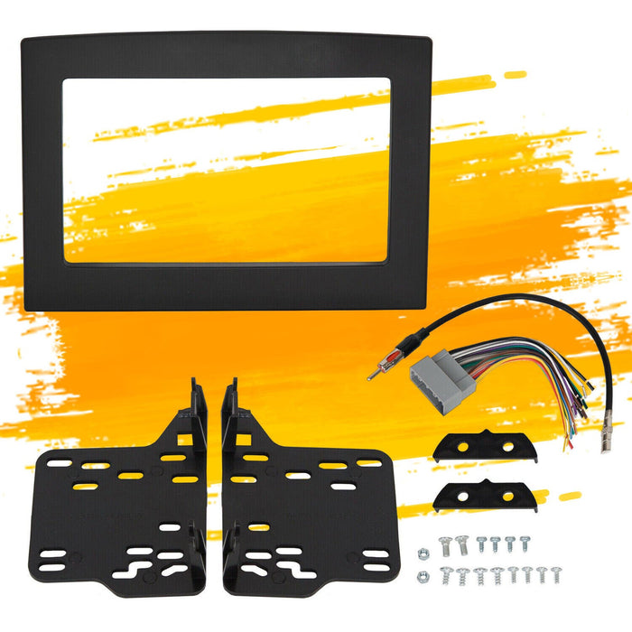 DURAFORCE Radio Double Din Install Dash Stereo Kit For Dodge Ram 1500 2500 06 07 08 09 10