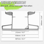 DURAFORCE Rear Aluminum Wide Grab Bar Bumper For Yamaha 2006-2024 Raptor 700 700R YFM700