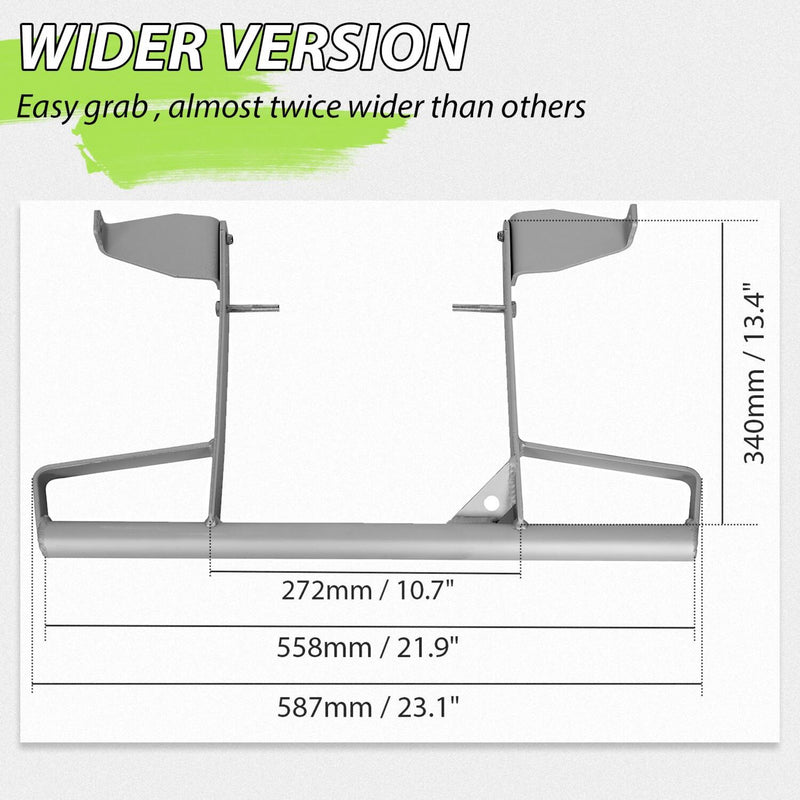 DURAFORCE Rear Aluminum Wide Grab Bar Bumper For Yamaha 2006-2024 Raptor 700 700R YFM700