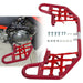 DURAFORCE For YAMAHA WARRIOR 350 YFM350X 1987-2004 Red Nerf Bars w/ Nets Aluminum