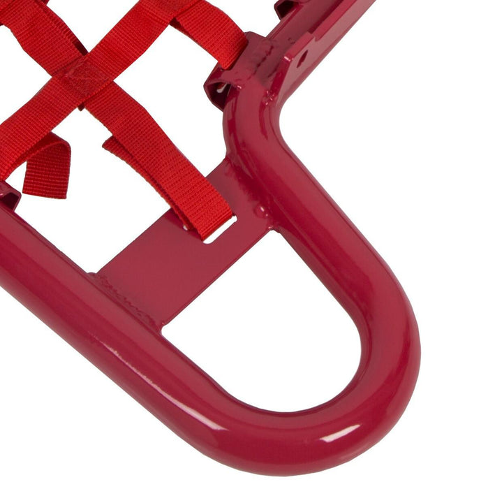 DURAFORCE For YAMAHA WARRIOR 350 YFM350X 1987-2004 Red Nerf Bars w/ Nets Aluminum