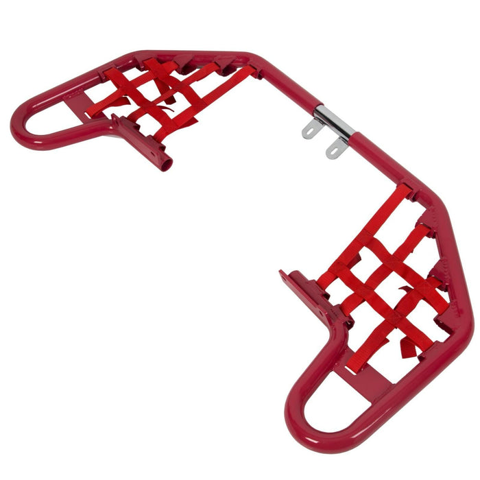 DURAFORCE For YAMAHA WARRIOR 350 YFM350X 1987-2004 Red Nerf Bars w/ Nets Aluminum