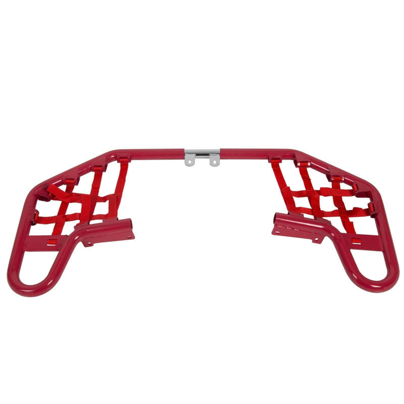 DURAFORCE For YAMAHA WARRIOR 350 YFM350X 1987-2004 Red Nerf Bars w/ Nets Aluminum