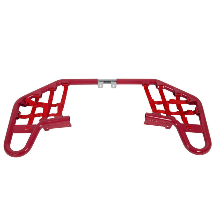 DURAFORCE For YAMAHA WARRIOR 350 YFM350X 1987-2004 Red Nerf Bars w/ Nets Aluminum