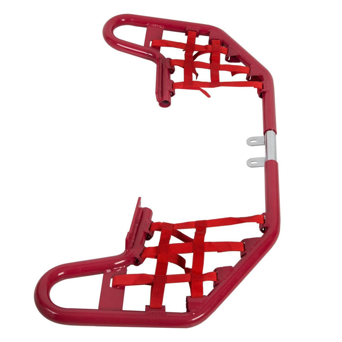 DURAFORCE For YAMAHA WARRIOR 350 YFM350X 1987-2004 Red Nerf Bars w/ Nets Aluminum