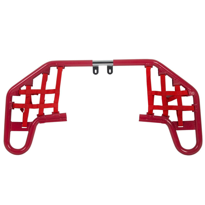 DURAFORCE For YAMAHA WARRIOR 350 YFM350X 1987-2004 Red Nerf Bars w/ Nets Aluminum