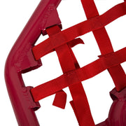 DURAFORCE For YAMAHA WARRIOR 350 YFM350X 1987-2004 Red Nerf Bars w/ Nets Aluminum