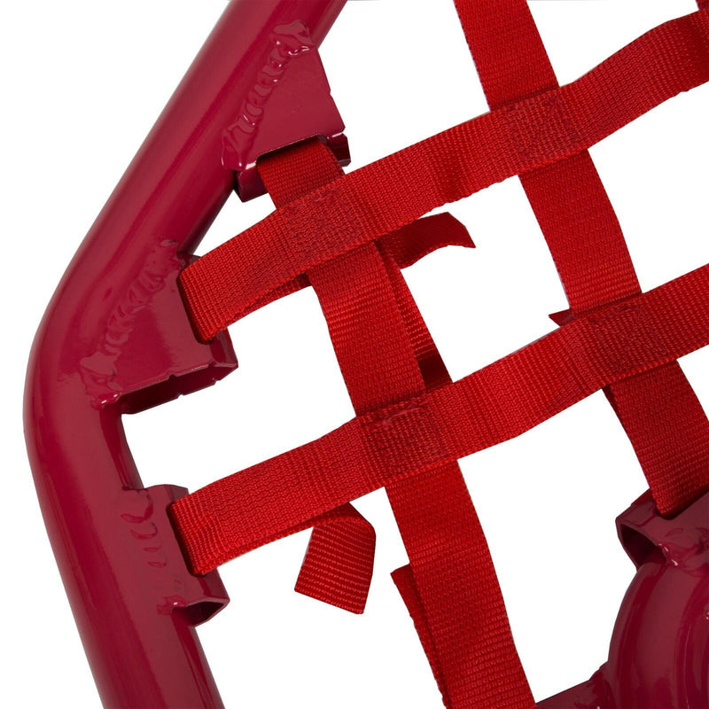 DURAFORCE For YAMAHA WARRIOR 350 YFM350X 1987-2004 Red Nerf Bars w/ Nets Aluminum