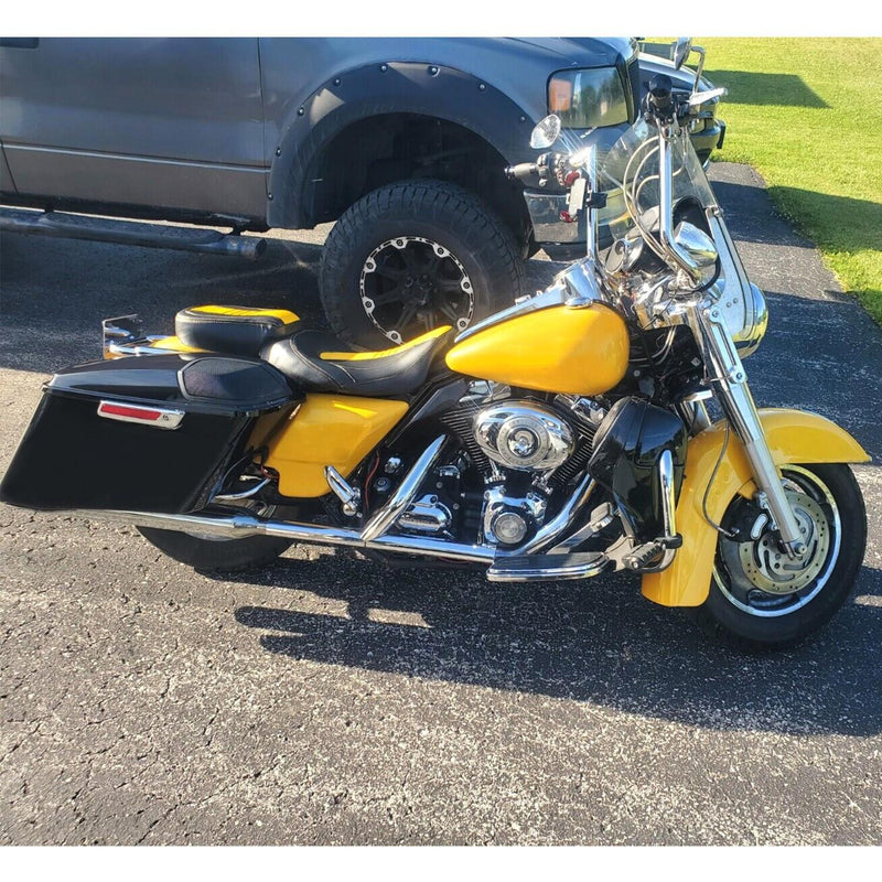 DURAFORCE 4" Stretched Hard SaddleBags 5x7 Speaker Lids For Harley Street Road Glide 2014+