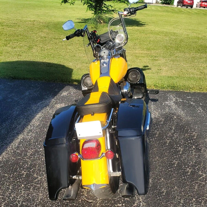 DURAFORCE 4" Stretched Hard SaddleBags 5x7 Speaker Lids For Harley Street Road Glide 2014+