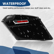 DURAFORCE 4" Stretched Hard SaddleBags 5x7 Speaker Lids For Harley Street Road Glide 2014+