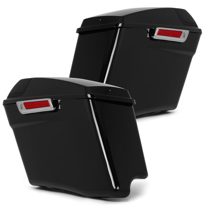 DURAFORCE 4" Stretched Hard SaddleBags 5x7 Speaker Lids For Harley Street Road Glide 2014+