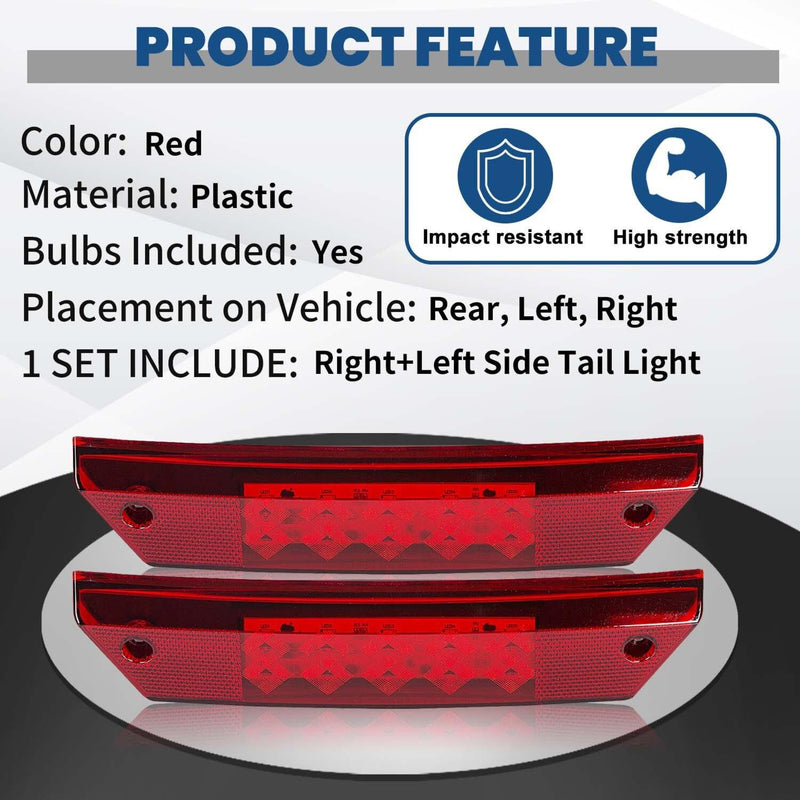 DURAFORCE Pair Tail Light Left & Right for Polaris 2009-16 Ranger 500 700 800 900 2411099