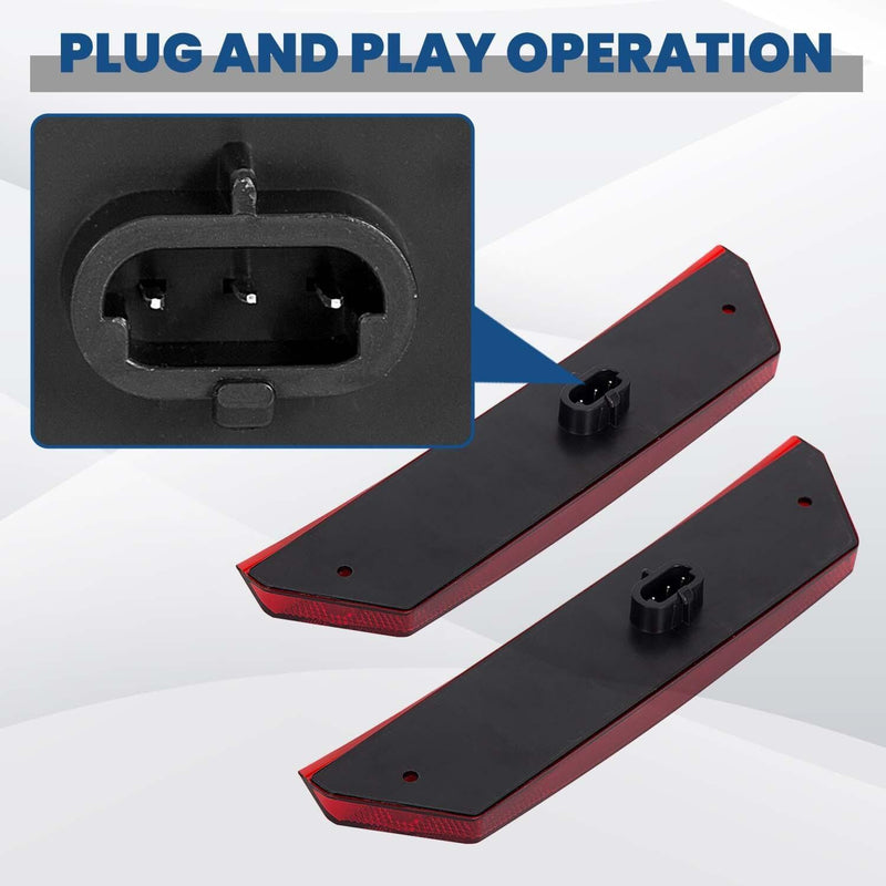 DURAFORCE Pair Tail Light Left & Right for Polaris 2009-16 Ranger 500 700 800 900 2411099