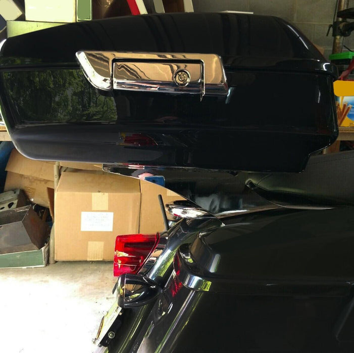 DURAFORCE Pack Trunk Mounting Bracket Rack For Harley Davidson Touring Road Glide 97-08