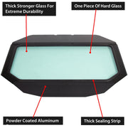 DURAFORCE Full Glass Windshield Black W/O wiper For 2017-up Can Am Maverick X3
