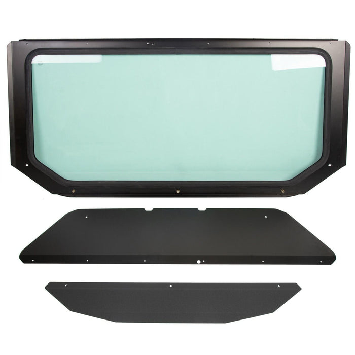 DURAFORCE Full Glass Windshield Black W/O wiper For 2017-up Can Am Maverick X3