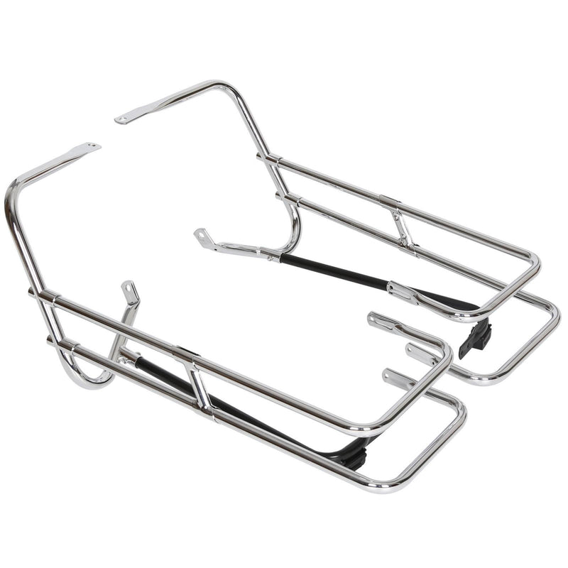 DURAFORCE Saddle Bag Saddlebag Guard Rail Bracket For 97-08 Harley Road King Electra Glide