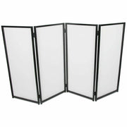 DURAFORCE Portable DJ Event Facade White Black Scrim Metal Frame Booth + Travel Bag Case
