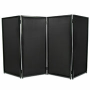 DURAFORCE Portable DJ Event Facade White Black Scrim Metal Frame Booth + Travel Bag Case