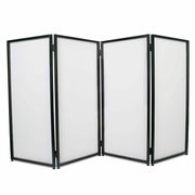 DURAFORCE Portable DJ Event Facade White Black Scrim Metal Frame Booth + Travel Bag Case