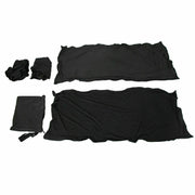 DURAFORCE Portable DJ Event Facade White Black Scrim Metal Frame Booth + Travel Bag Case