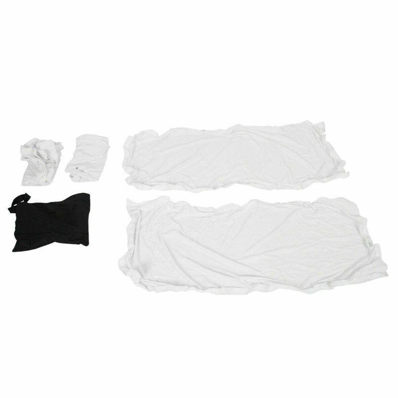 DURAFORCE Portable DJ Event Facade White Black Scrim Metal Frame Booth + Travel Bag Case