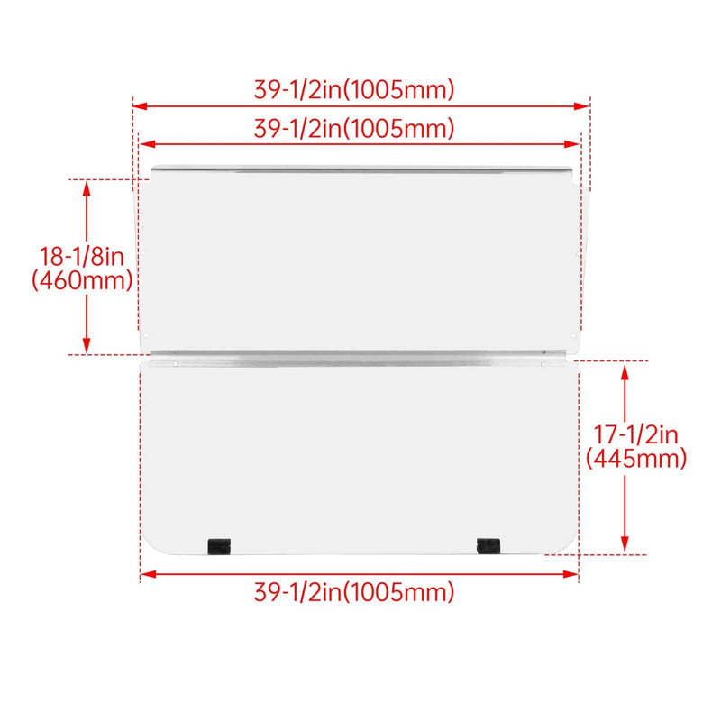 DURAFORCE For Club Car DS 1982-2000.5 Golf Cart Fold Down Windshield Windscreen