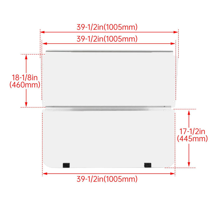 DURAFORCE For Club Car DS 1982-2000.5 Golf Cart Fold Down Windshield Windscreen