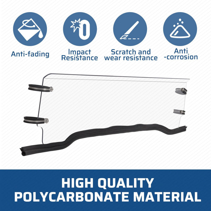 DURAFORCE Clear Half Windshield For Polaris RZR 570/ 800/ /900 RZR XP Models 2/4 Seats