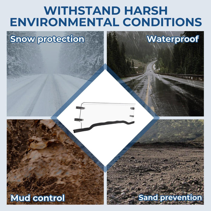 DURAFORCE Clear Half Windshield For Polaris RZR 570/ 800/ /900 RZR XP Models 2/4 Seats