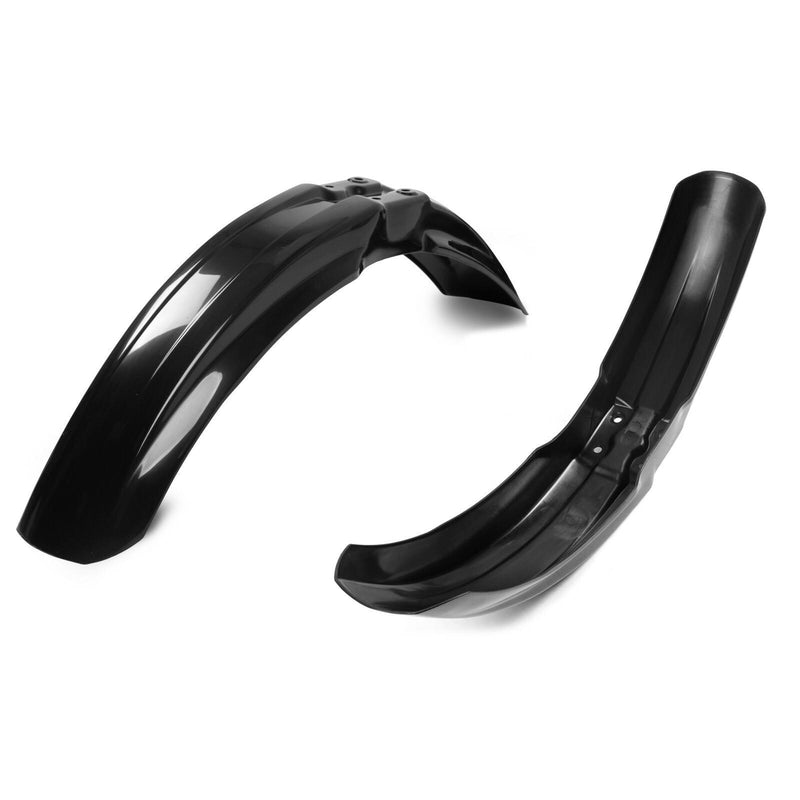 DURAFORCE Black Restyle Plastic Kit Fairing Bodywork For KAWASAKI KX125 KX250 1999-2002