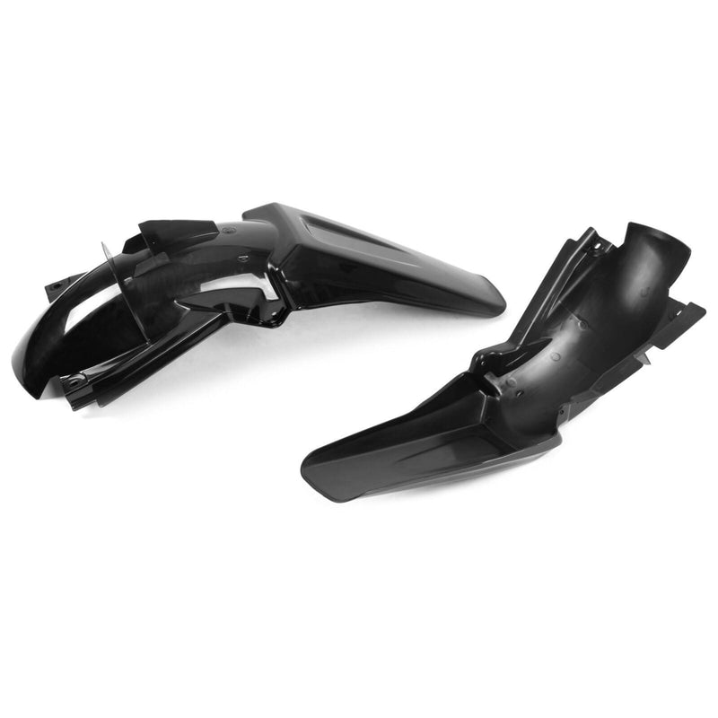 DURAFORCE Black Restyle Plastic Kit Fairing Bodywork For KAWASAKI KX125 KX250 1999-2002