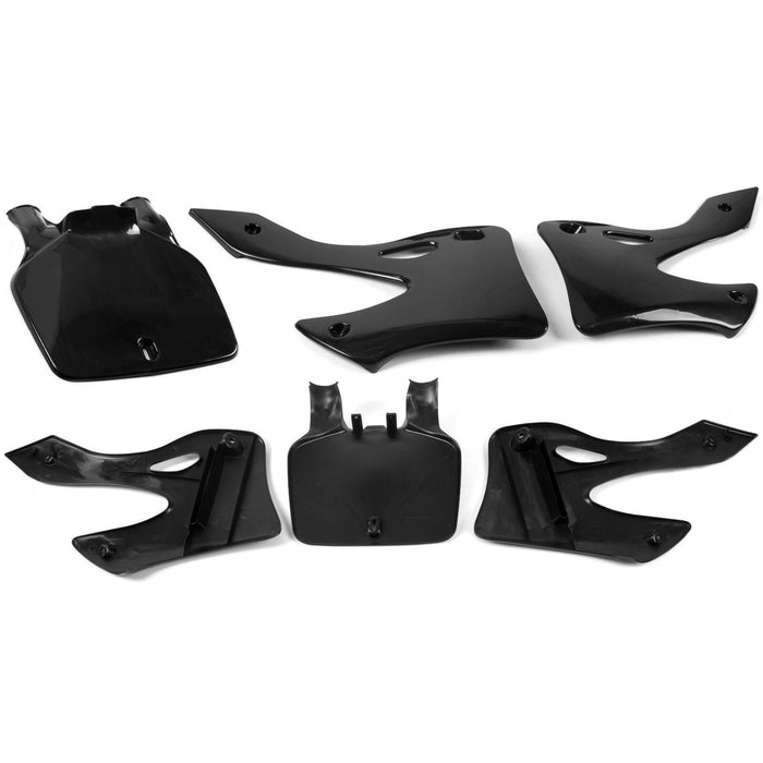 DURAFORCE Black Restyle Plastic Kit Fairing Bodywork For KAWASAKI KX125 KX250 1999-2002