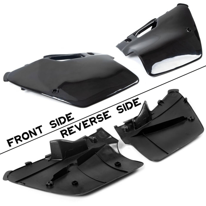 DURAFORCE Black Complete Plastic Bodywork kit For KAWASAKI KX125 KX250 1994 1995 1996-1998