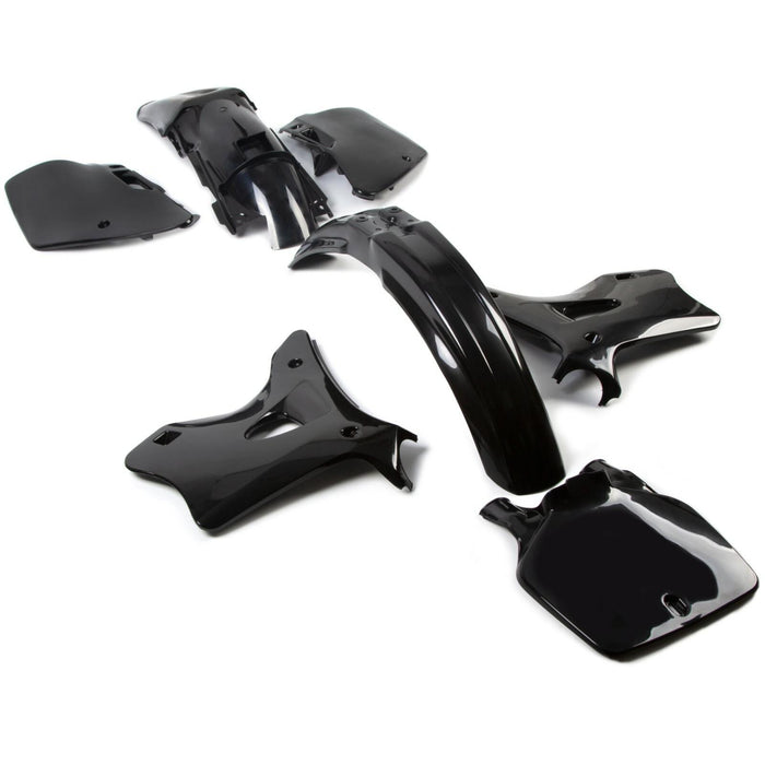 DURAFORCE Black Complete Plastic Bodywork kit For KAWASAKI KX125 KX250 1994 1995 1996-1998
