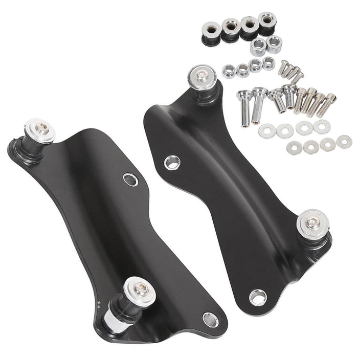 DURAFORCE Black 4 Point Docking Hardware Kit For 2014-2025 2018 Harley Street Road Glide