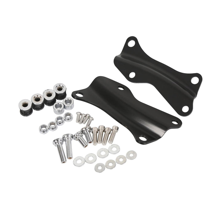 DURAFORCE Black 4 Point Docking Hardware Kit For 2014-2025 2018 Harley Street Road Glide