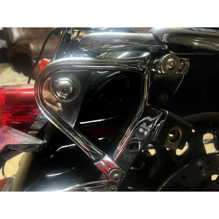 DURAFORCE Quick Detach 2 up Luggage Trunk Rack + Docking Kits For Harley 97-08 Touring