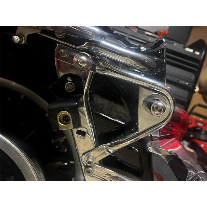 DURAFORCE Quick Detach 2 up Luggage Trunk Rack + Docking Kits For Harley 97-08 Touring