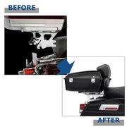 DURAFORCE Quick Detach 2 up Luggage Trunk Rack + Docking Kits For Harley 97-08 Touring