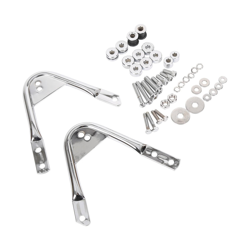 DURAFORCE Quick Detach 2 up Luggage Trunk Rack + Docking Kits For Harley 97-08 Touring