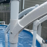 DURAFORCE Short Handrail For Above Ground BiltMor Swimming Pool Step White New 1PC