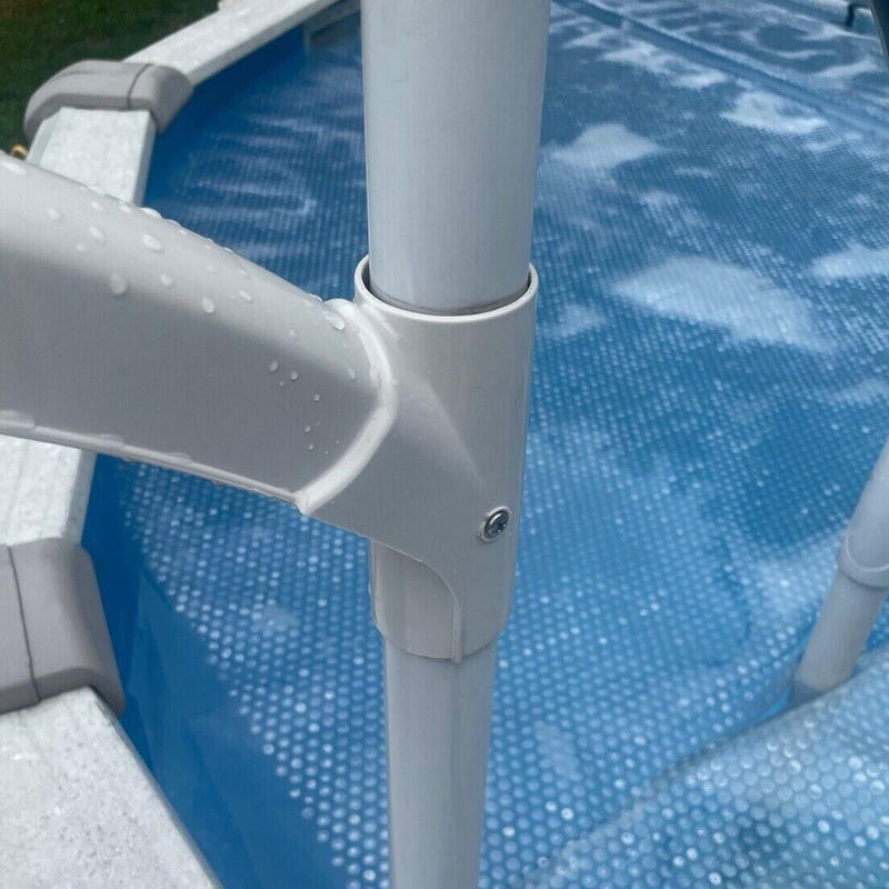 DURAFORCE Short Handrail For Above Ground BiltMor Swimming Pool Step White New 1PC