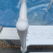 DURAFORCE Short Handrail For Above Ground BiltMor Swimming Pool Step White New 1PC