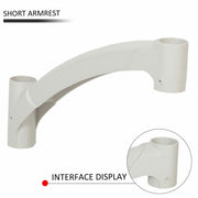 DURAFORCE Short Handrail For Above Ground BiltMor Swimming Pool Step White New 1PC