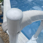 DURAFORCE Short Handrail For Above Ground BiltMor Swimming Pool Step White New 1PC