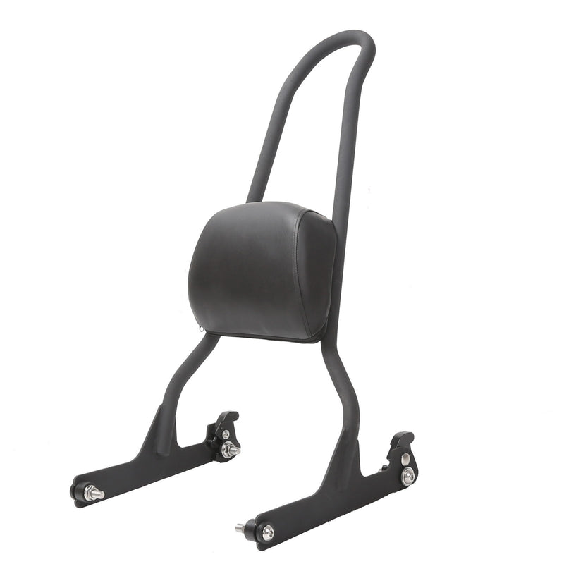 DURAFORCE Detachable Tall Sissy Bar Upright Backrest Pad For Harley Softail 06-17 Fat Boy