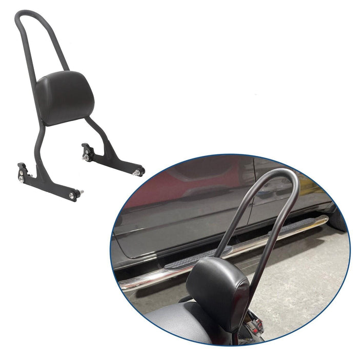 DURAFORCE Detachable Tall Sissy Bar Upright Backrest Pad For Harley Softail 06-17 Fat Boy